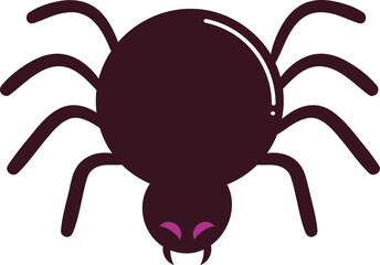 Spooky spider halloween illustration
