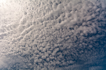 Fototapeta premium White clouds in the blue sky.