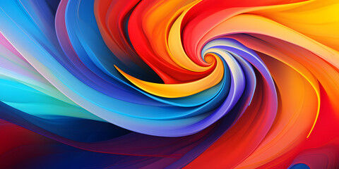 Vector Vortex. Abstract Background of Dynamic Swirling Patterns