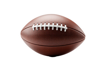 American Football Ball on Transparent Background. AI