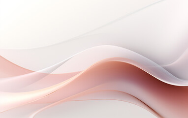 Obraz premium Simple white background with smooth lines in light