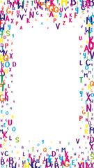 School notebook cover. Colorful childish floating