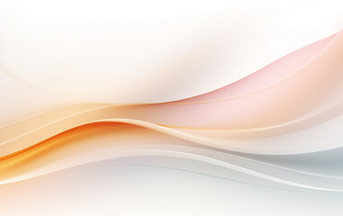 Obraz premium Simple white background with smooth lines in light