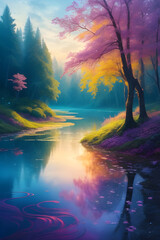 Nature's Symphony: AI-Enhanced Landscape