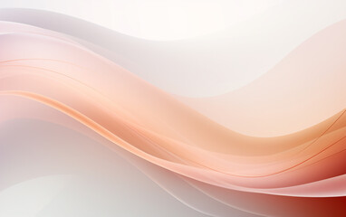 Obraz premium Simple white background with smooth lines in light