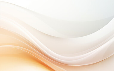 Fototapeta premium Simple white background with smooth lines in light