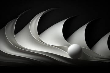 BW Ethereal Balance Minimalistic abstract patterns - abstract background composition