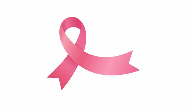 Breast Cancer Awareness Month. Ribbon. Transparent background with alpha channel
