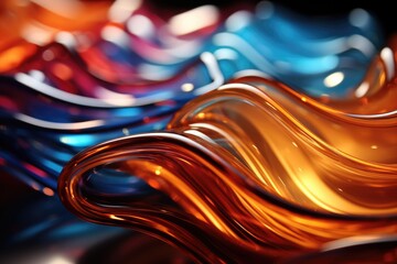 Translucent Glass Abstraction - abstract background composition