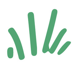 Grass flat illustration