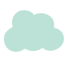 Cloud flat illustration
