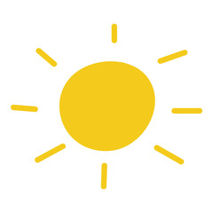 Sun flat illustration