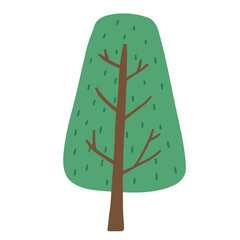 Tree flat illustration