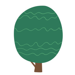 Tree flat illustration