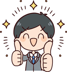 キラキラ笑顔の男性