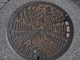 近江八幡市のマンホールのふた