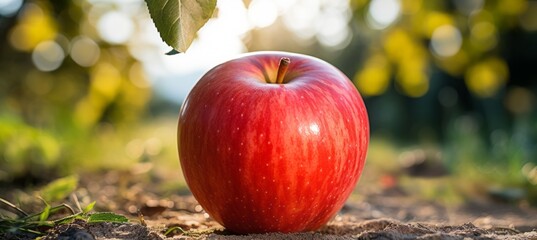 Apple fruit. Generative AI technology.

