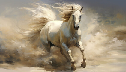 Obraz na płótnie Canvas The Stunning Beauty of a Magnificent Horse