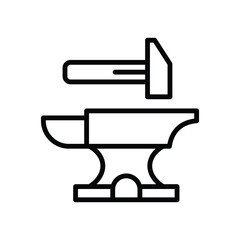 anvil icon vector design template in white background