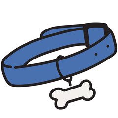 Dog collar illustration