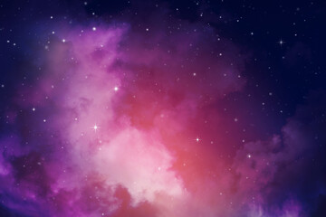 night sky with stars.