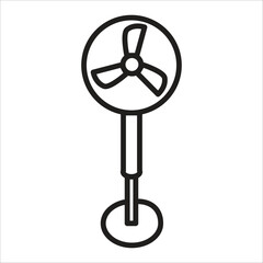 Obraz premium stand fan vector icon line template
