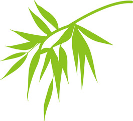 Obraz premium Bamboo leaf icon
