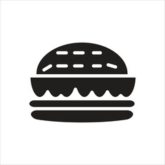 hamburger vector icon line template