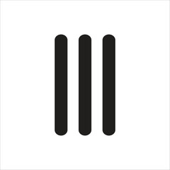 hamburger vector icon line template