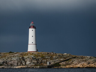 Fototapeta na wymiar Lighthouse in storm
