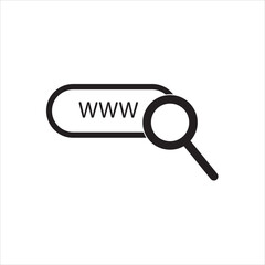browser search icon vector illustration symbol