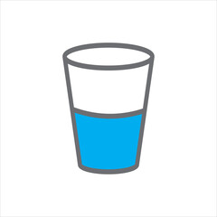glass of water icon vector illustration symbol