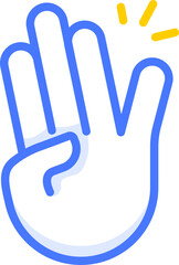 the rocker hand emoji sticker icon