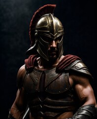 A warrior in armor holding a sword