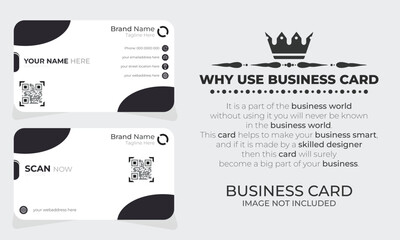 Simple Business Card Layout Business Card Layout with Gray Stripes, Modern Business Card - Creative and Clean Business Card Template. Double-sided creative business card template. Portrait and landsca