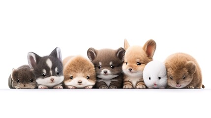 Obraz premium World Animal Day cartoon animal illustration,AI generated.