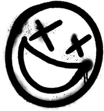 Smiley spray illustration