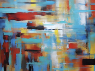 Abstract oil painting background. Color texture. Fragment of artwork. Brushstrokes of paint.