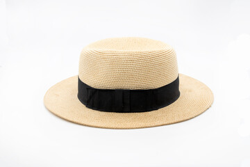 hat brown color of lifestyle woman relax summer season