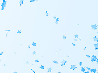 Small blue translucent stars scattered in a cute blue space.