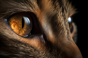 Close up of cat eye. 