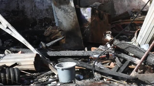 Residents houses were destroyed by the explosion of a Pertamina fuel storage tank near a densely populated settlement in Plumpang, North Jakarta, Indonesia
