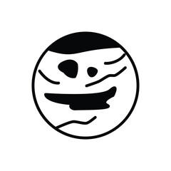 Obraz premium moon icon vector stock illustration.