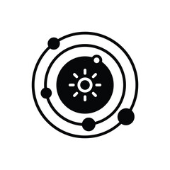 astronomy icon vector stock illustration.