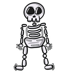 Halloween cartoon symbols hand drawns black and white icon character. Vector illustration. Isolated on transparent background.