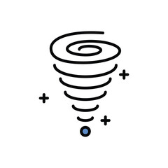 black hole icon vector stock illustration.