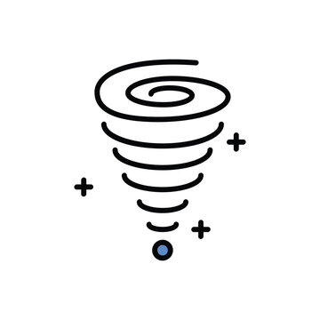 black hole icon vector stock illustration.