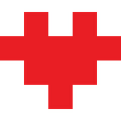 Pixel art valentine heart icon 4