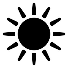 Modern Geometric sun icon symbol. vector illustration