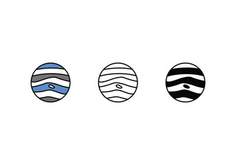 jupiter icon vector stock illustration.